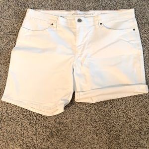 White jean shorts!
